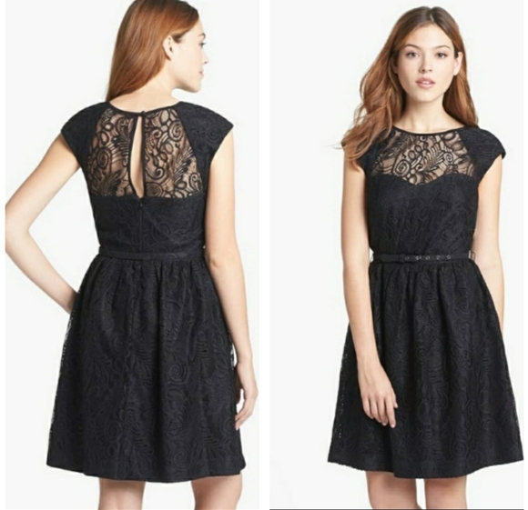 Trina Turk Dresses & Skirts - Trina Turk Classic Black Lace Fit & Flare
